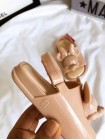 Дитячі бежеві гумові босоніжки з Міккі Маусом